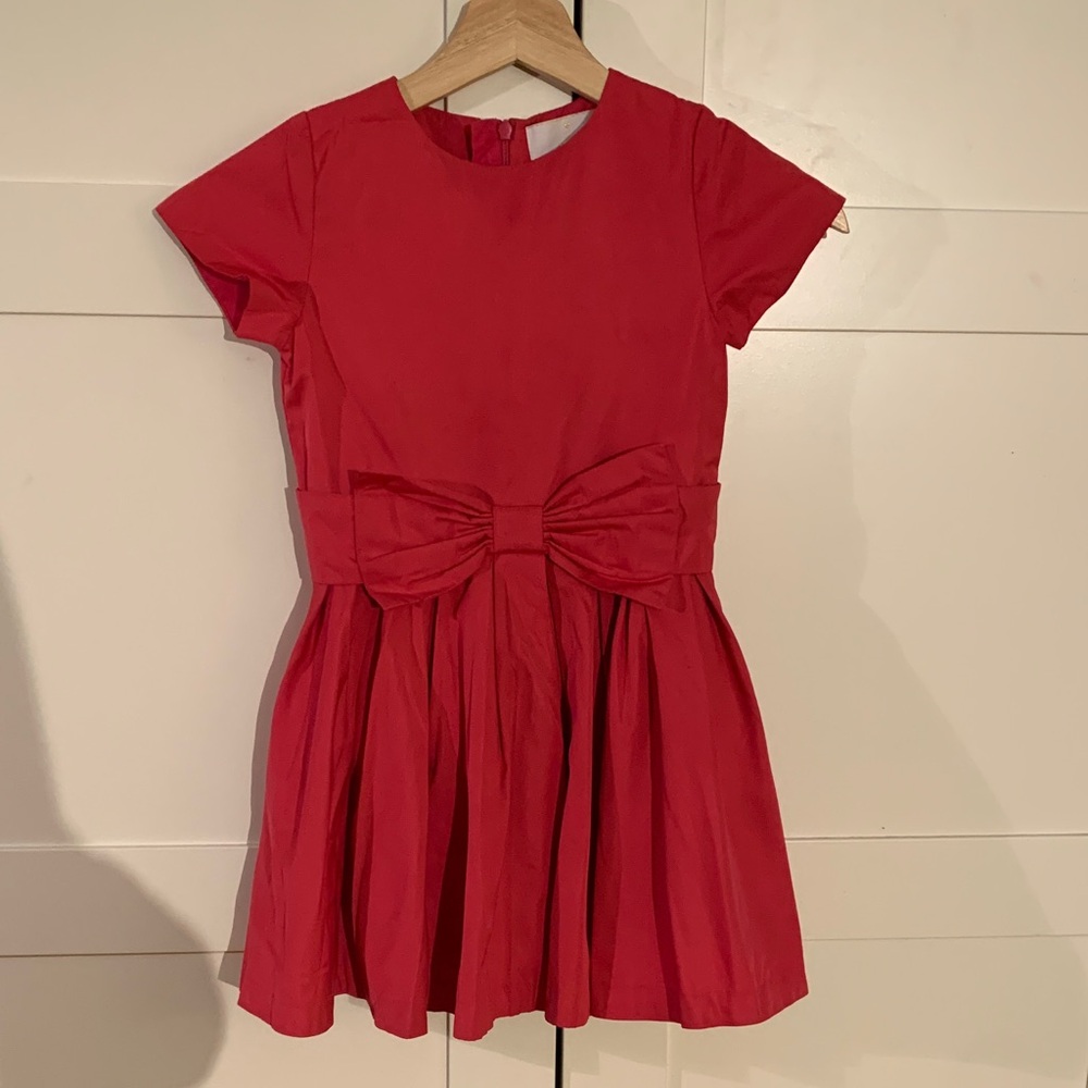 Jacadi Ceremony Pink Kids Dress with Bow